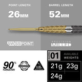 Cult Envy 01 90% Tungsten SP Steel Tip Darts by Target - view 3
