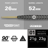 Cult SP01 90% Tungsten Swiss Point Steel Tip Darts by Target - view 3