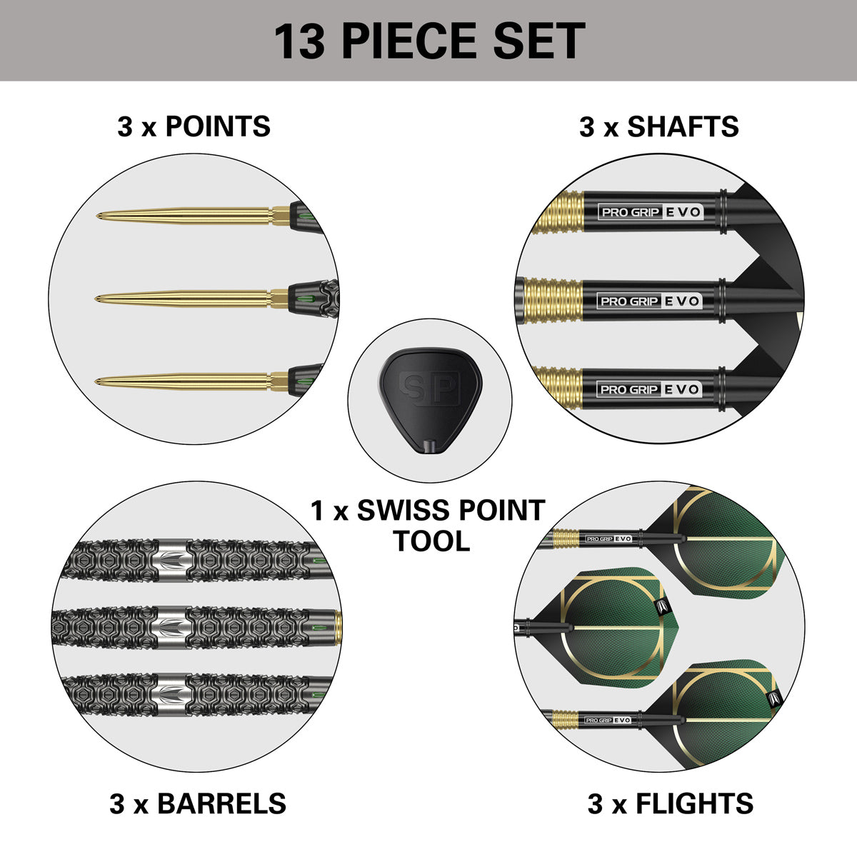 Cult SP01 90% Tungsten Swiss Point Steel Tip Darts by Target - view 6