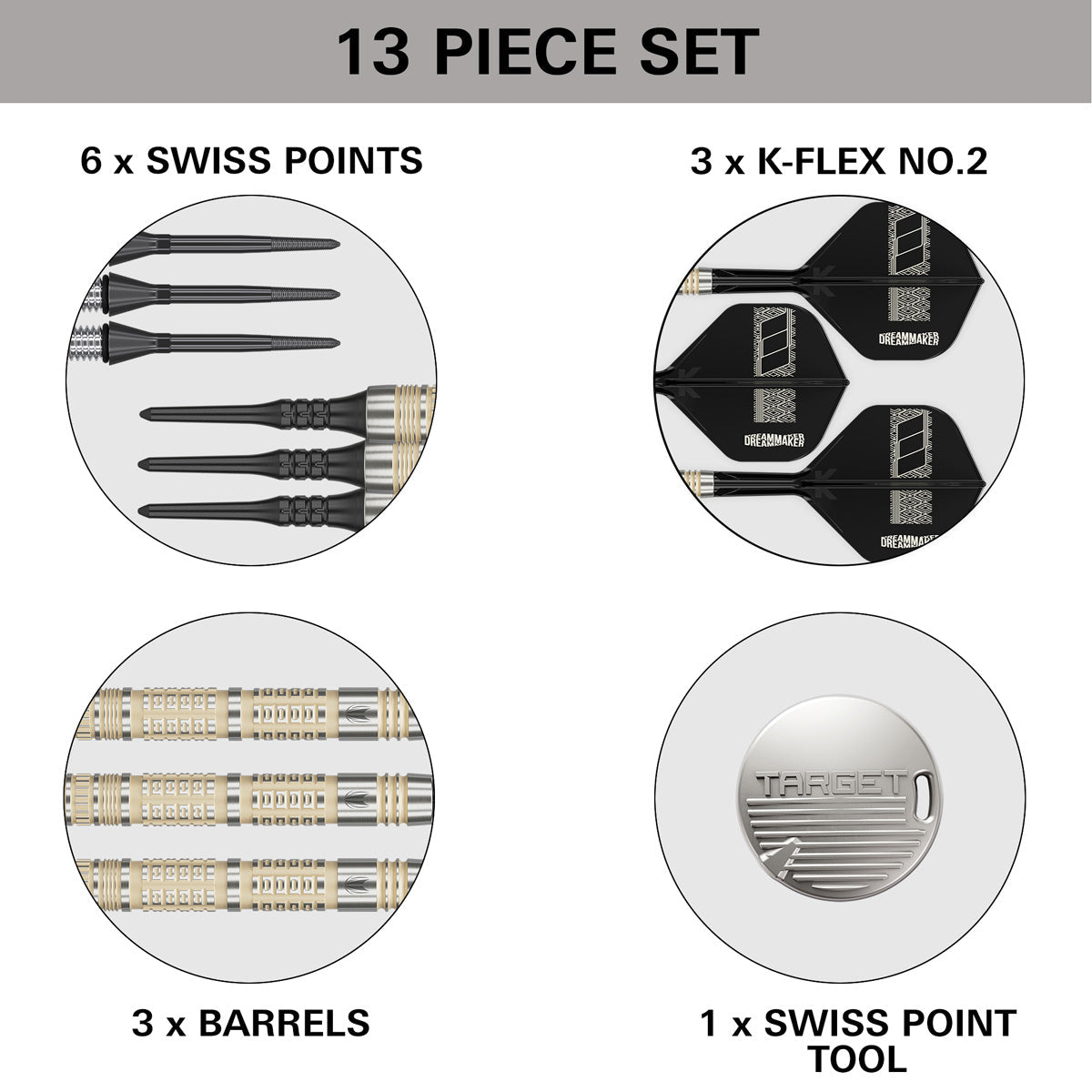 Target Dimitri Van den Bergh 95K 95% Tungsten Soft Tip Darts - view 6