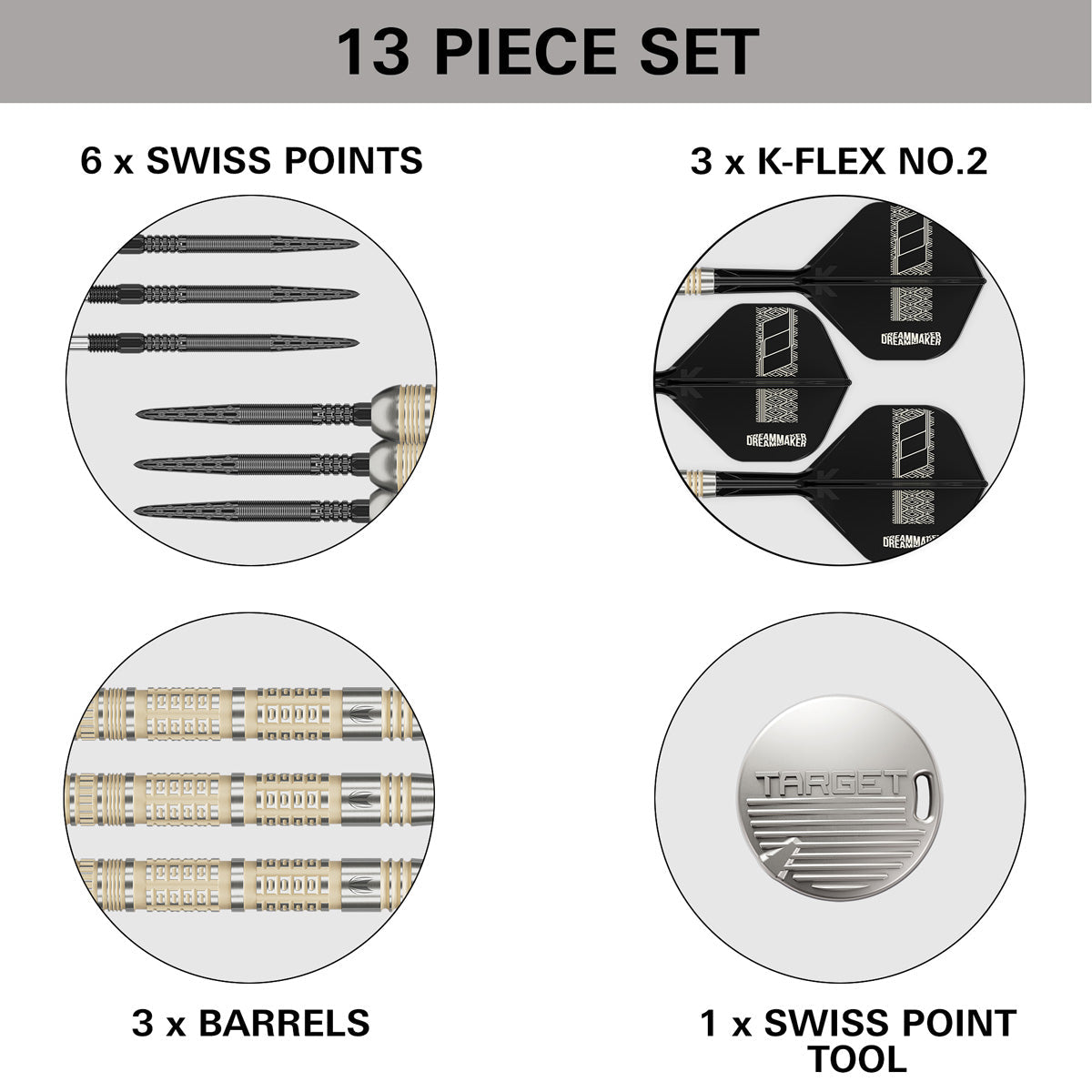 Target Dimitri Van den Bergh 95K 95% Tungsten SP Steel Tip Darts - view 6