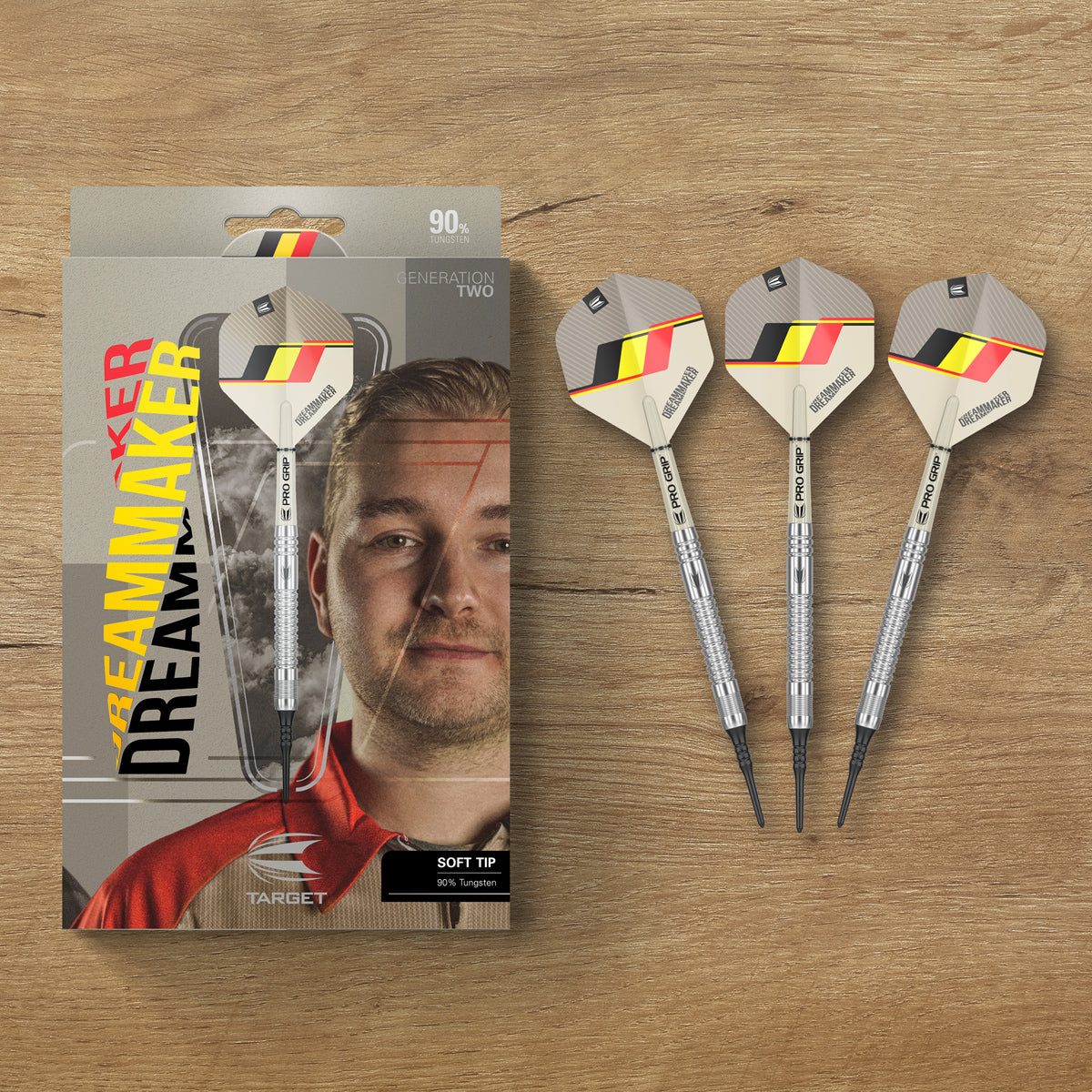 Dimitri van den Bergh G2 90% Tungsten Soft Tip Darts by Target - view 6