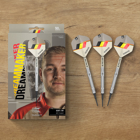 Dimitri van den Bergh G2 90% Tungsten Soft Tip Darts by Target - view 6