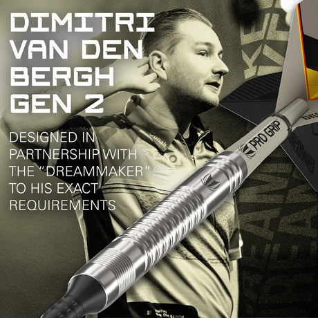 Dimitri van den Bergh G2 90% Tungsten Soft Tip Darts by Target - view 2