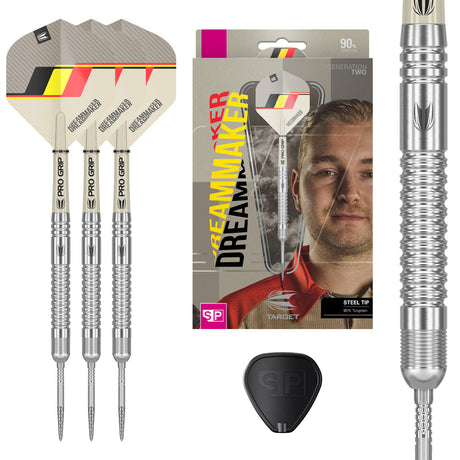 Dimitri van den Bergh G2 90% Tungsten SP Steel Tip Darts by Target