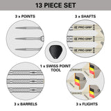 Dimitri van den Bergh G2 90% Tungsten SP Steel Tip Darts by Target - view 4