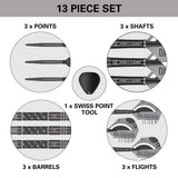 Dimitri Van Den Bergh x Echo 90% Tungsten SP Steel Tip Darts by Target - view 6