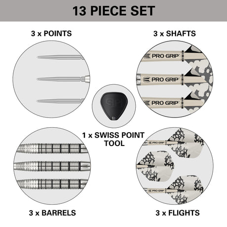 Exo 02 90% Tungsten SP Steel Tip Darts by Target - view 6