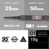 Gabriel Clemens 95K 95% Tungsten Soft Tip Darts by Target - view 4