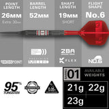 Gabriel Clemens 95K 95% Tungsten SP Steel Tip Darts by Target - view 4