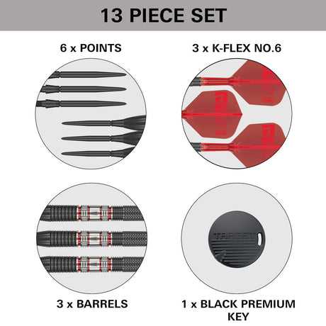 Gabriel Clemens 95K 95% Tungsten SP Steel Tip Darts by Target - view 6