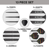 Gabriel Clemens Black 90% Tungsten Steel Tip Darts by Target - view 6