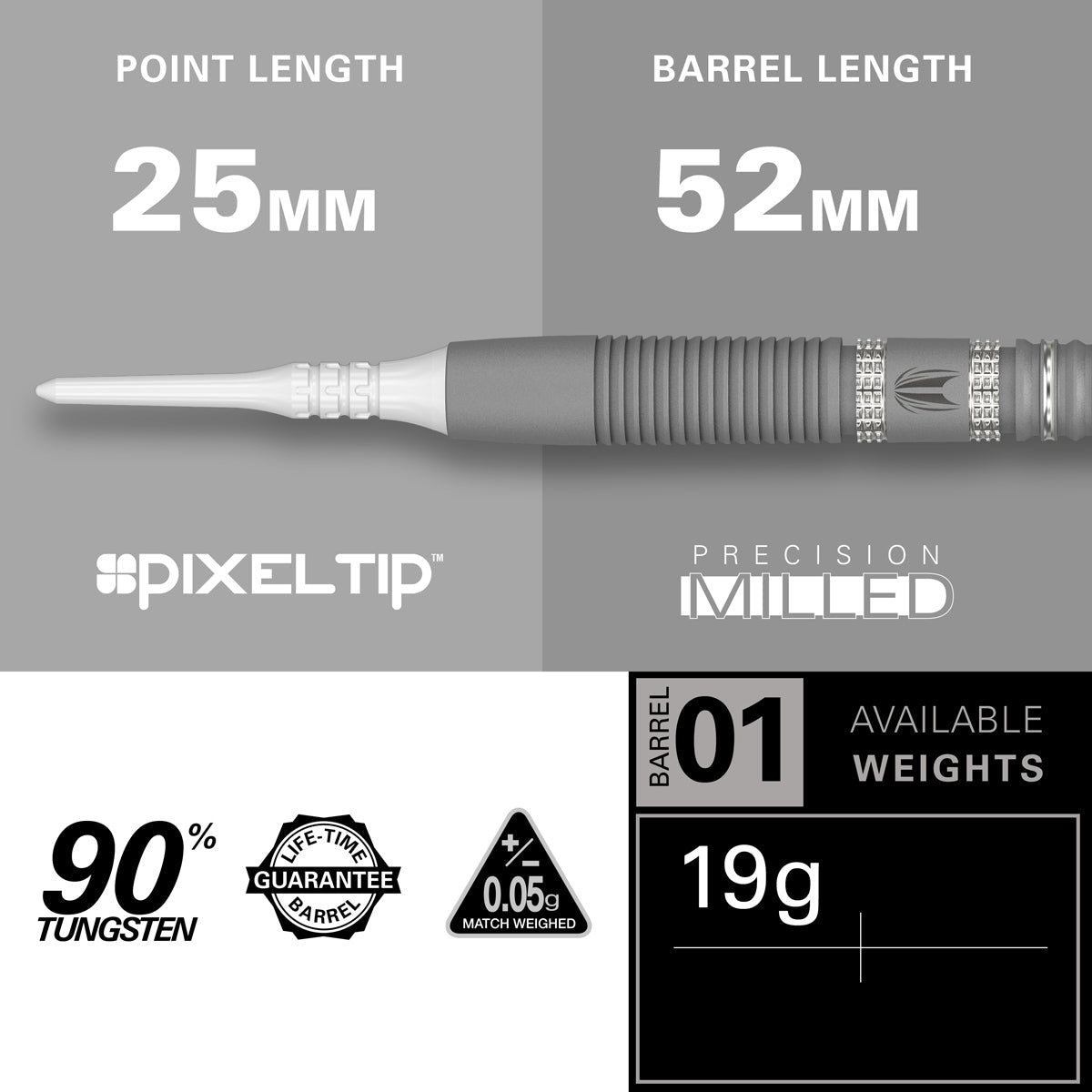 Gabriel Clemens G2 90% Tungsten Soft Tip Darts by Target - view 4