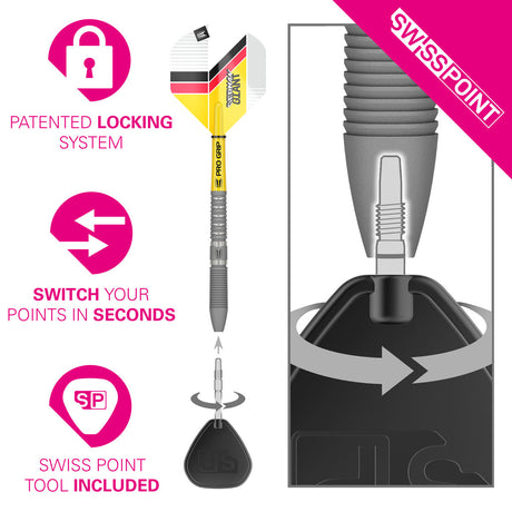 Gabriel Clemens G2 90% Tungsten Swiss Point Steel Tip Darts by Target - view 5