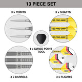 Gabriel Clemens G2 90% Tungsten Swiss Point Steel Tip Darts by Target - view 6