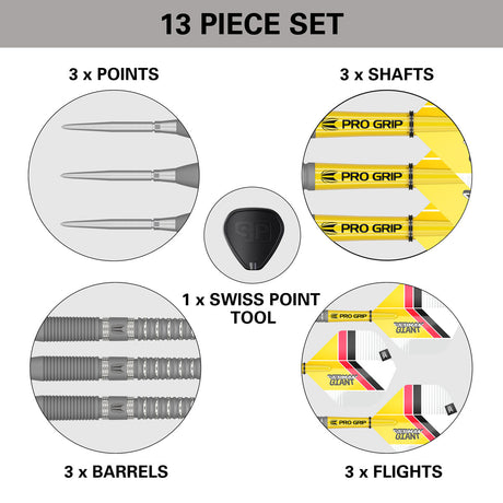 Gabriel Clemens G2 90% Tungsten Swiss Point Steel Tip Darts by Target - view 6