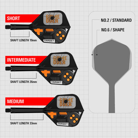 Target K-Flex Game Over No6 Integrated Flights & Shafts - view 6