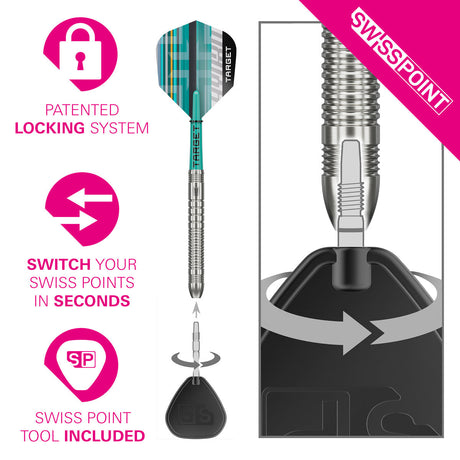 Target Hydro 03 90% Tungsten SP Steel Tip Darts - view 4