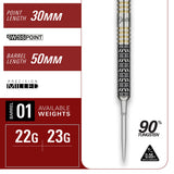 Target Japan Beau Greaves Japan Edition 90% Tungsten SP Steel Tip Darts - view 5
