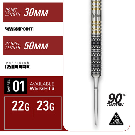 Target Japan Beau Greaves Japan Edition 90% Tungsten SP Steel Tip Darts - view 5