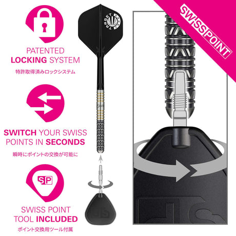 Target Japan Beau Greaves Japan Edition 90% Tungsten SP Steel Tip Darts - view 6