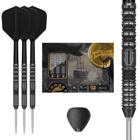 Target Japan Black Marque Draco G2 Swiss Point 90% Tungsten Steel Tip Darts