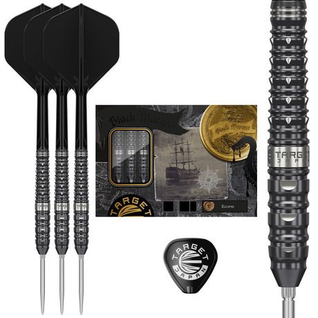 Target Japan Black Marque Eclipse Swiss Point 90% Tungsten Steel Tip Darts