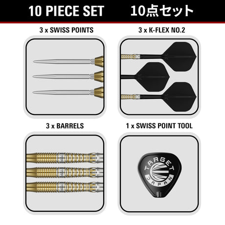 Target Japan Black Marque Enzo Swiss Point 90% Tungsten Steel Tip Darts - view 7