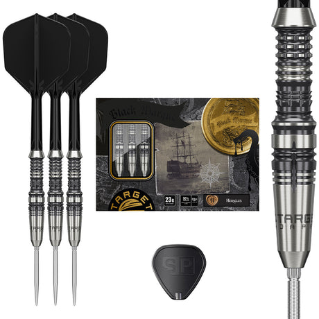 Target Japan Black Marque Heracles G2 Swiss Point 90% Tungsten Steel Tip Darts