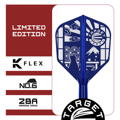 Target Japan Blue Limited Edition K-Flex Integrated Flights & Shafts No6 - view 3
