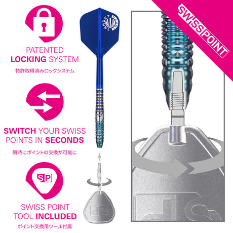 Target Japan Charis G5 90% Tungsten SP Steel Tip Darts - view 3