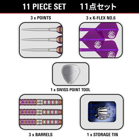Target Japan Endeavour G2 Swiss Point 90% Tungsten Steel Tip Darts - view 6