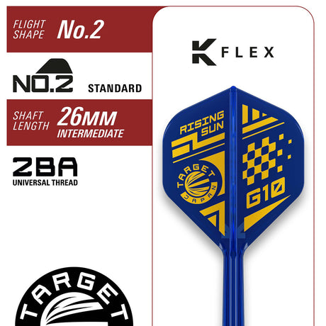 Target Japan Haruki Muramatsu Rising Sun G10 95% Tungsten SP Steel Tip Darts - view 3