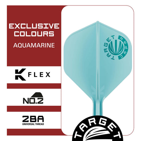Target Japan Logo Aqua K-Flex No2 Integrated Flights & Shafts - view 5