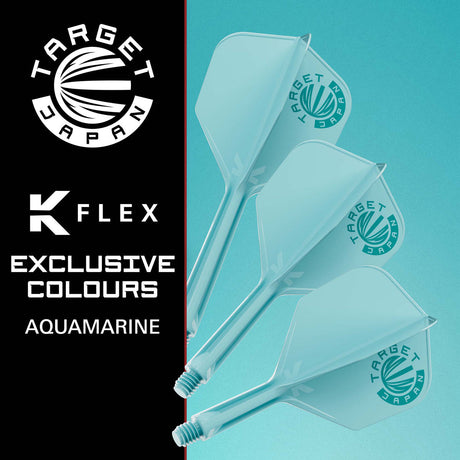 Target Japan Logo Aqua K-Flex No2 Integrated Flights & Shafts - view 2