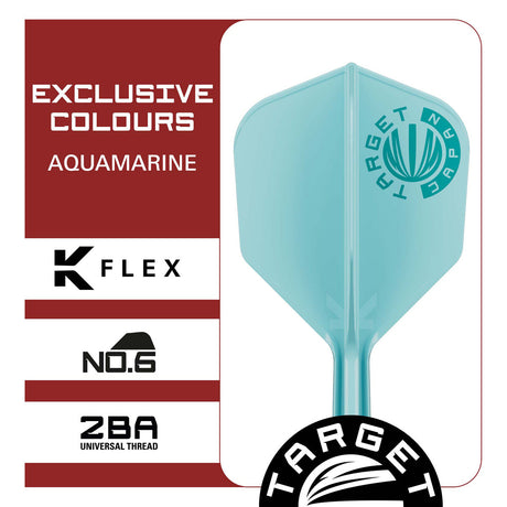 Target Japan Logo Aqua K-Flex No6 Integrated Flights & Shafts - view 5