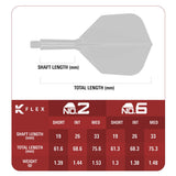 Target Japan Logo Aqua K-Flex No6 Integrated Flights & Shafts - view 3