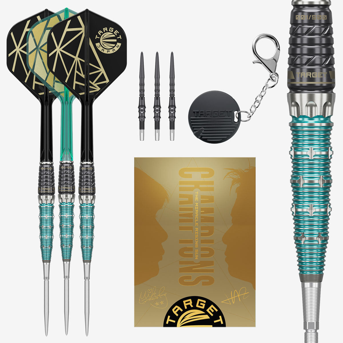 Target Japan The Miracle Rising Sun Limited Edition Champions Set Swiss Point 95% Tungsten Steel Tip Darts