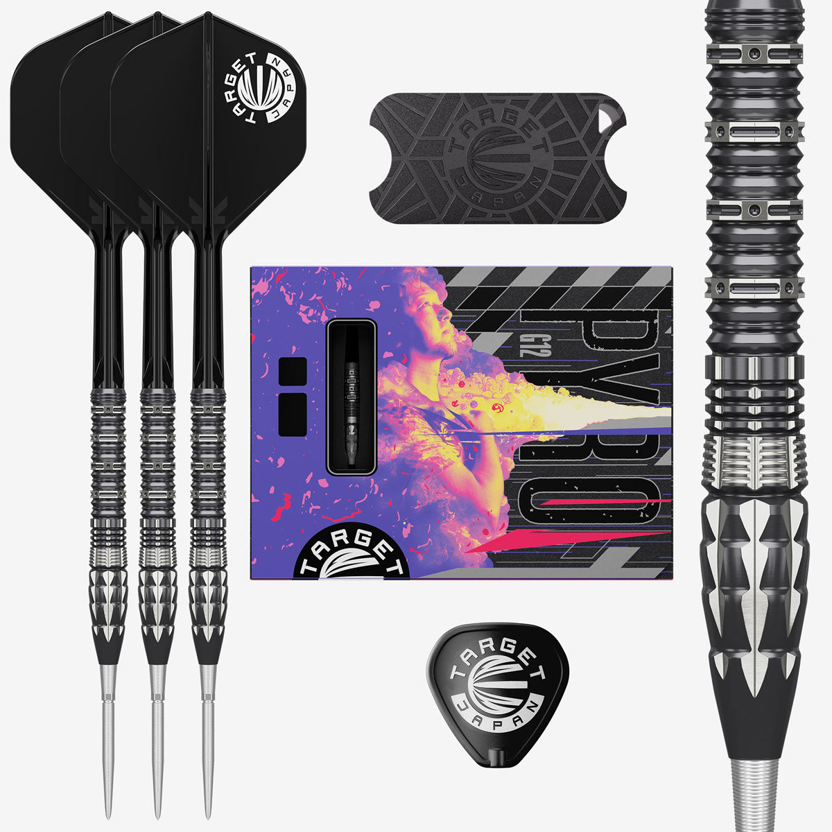Target Japan Mitsumasa Hoshino Pyro G12 Swiss Point 90% Tungsten Steel Tip Darts