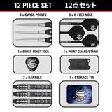 Target Japan Mitsumasa Hoshino Pyro G12 Swiss Point 90% Tungsten Steel Tip Darts