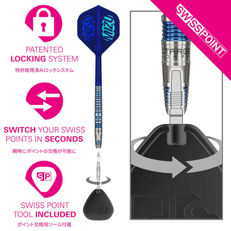 Target Japan Mizu 01 90% Tungsten SP Steel Tip Darts - view 4