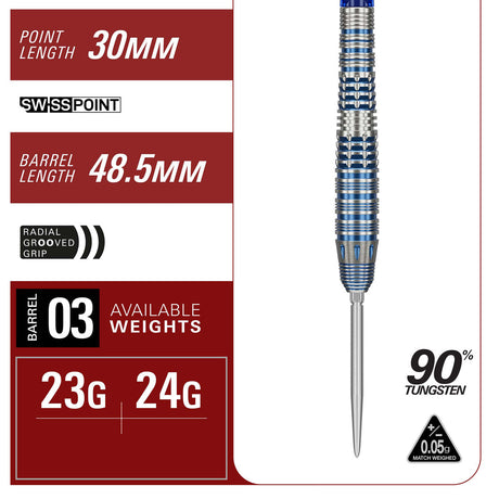 Target Japan Mizu 03 90% Tungsten SP Steel Tip Darts - view 3