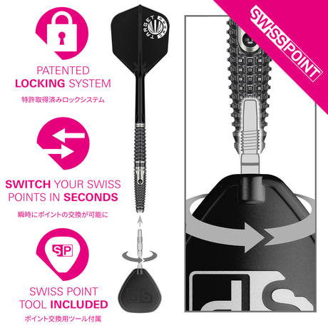 Target Japan Paul Lim The Legend Gen 9 90% Tungsten SP Steel Tip Darts - view 4
