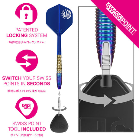 Target Japan Prime Series Zenith G2 90% Tungsten SP Steel Tip Darts - view 6