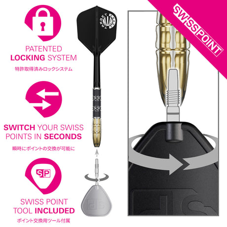 Target Japan Pyro G11 90% Tungsten SP Steel Tip Darts - view 4