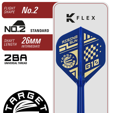 Target Japan Haruki Muramatsu Rising Sun G10.5 Swiss Point 95% Tungsten Steel Tip Darts - view 4