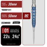 Target Japan Toru Suzuki Sereno G3 Swiss Point 90% Tungsten Steel Tip Darts