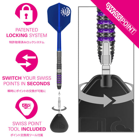 Target Japan Sirius G4 90% Tungsten SP Steel Tip Darts - view 4