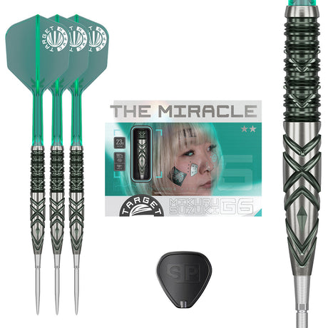 The Miracle Mikuru Suzuki G6 90% Tungsten Steel Tip Darts by Target Japan