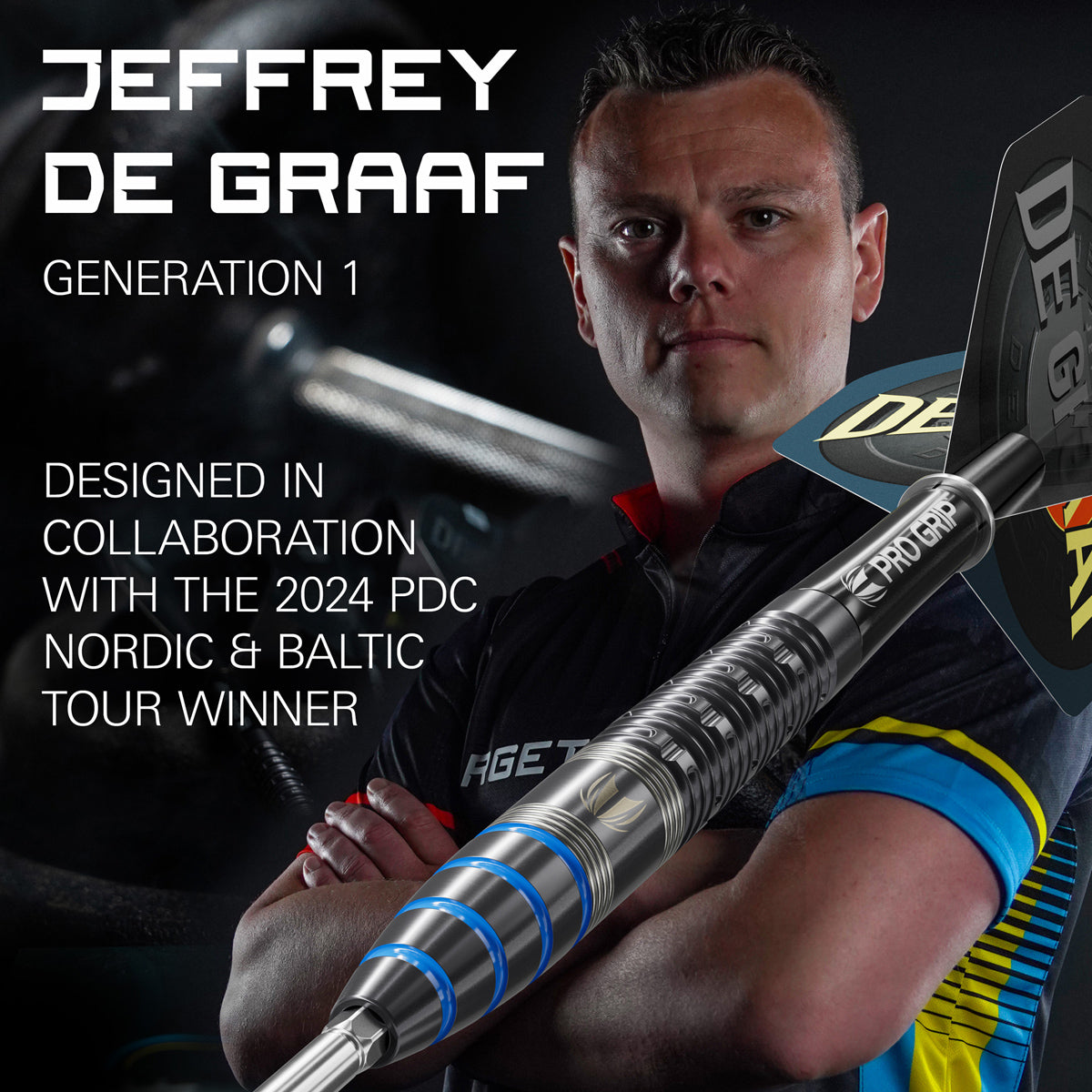 Target Jeffrey De Graaf G1 Swiss Point 90% Tungsten Steel Tip Darts - view 3